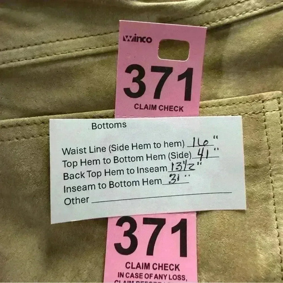 Boston Proper Women’s 10 Genuine Leather Suede Pants No Hem Wide Leg - Picture 14 of 14